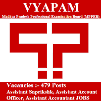 VYAPAM Answer Key 2017 | 479 Posts | Assistant Snprikshk, Accountant Etc. Jobs | Sarkari Naukri Madhya Pradesh Professional Examination Board, MPPEB, VYAPAM, freejobalert, Sarkari Naukri, VYAPAM Answer Key, Answer Key, vyapam logo
