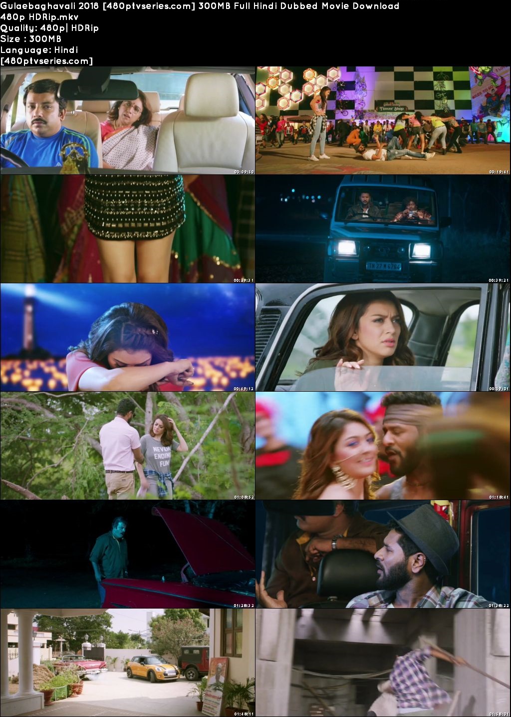 Gulaebaghavali 2018 300MB Full Hindi Dubbed Movie Download 480p HDRip