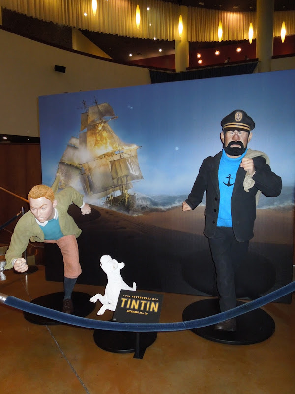 Tintin character movie display