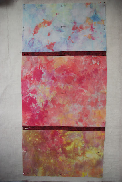 hand dyed fabric quilt