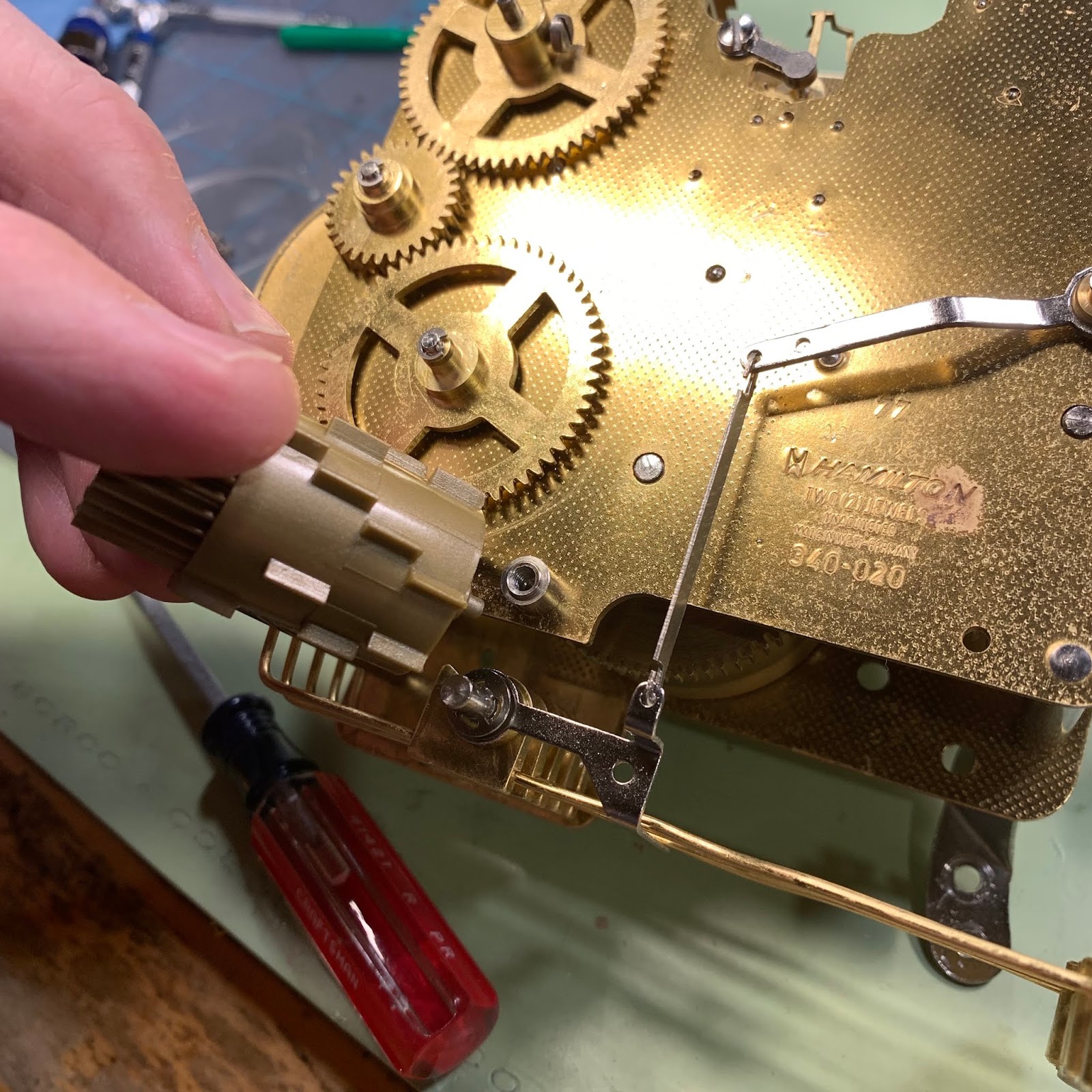 Vintage Hamilton Watch Restoration 1977 Hamilton Mantel Clock