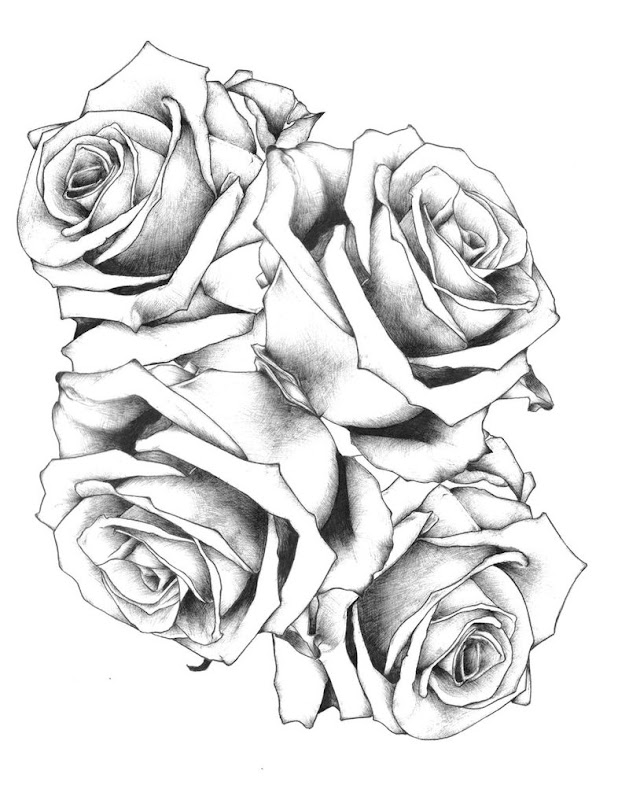 Some pictures of rose tattoos designs title=