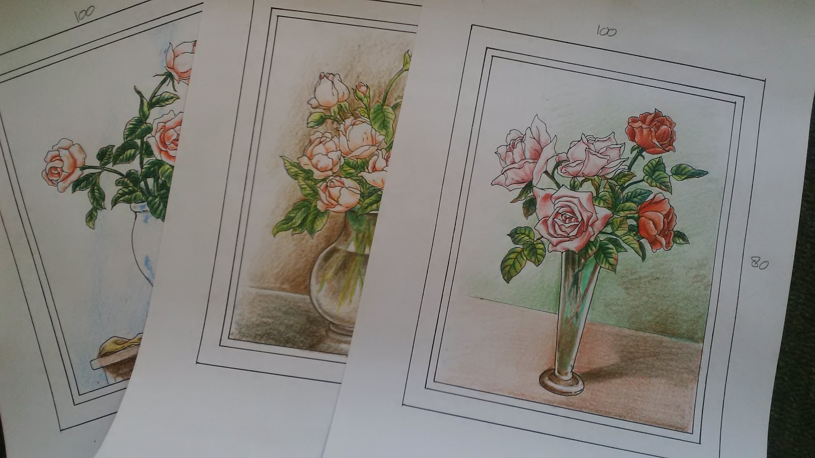 Gambar Sketsa Bunga Dalam Vas Sobsketsa