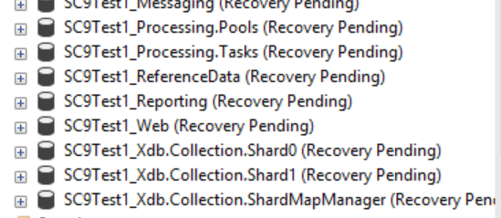 Sitecore Error Troubleshooting: Database 'Xxx' Cannot Be Opened Due To  Inaccessible Files Or Insufficient Memory/ Database In Recovery Pending  State ~ Amit'S Blog