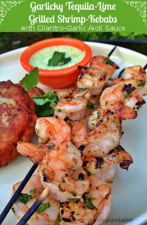 The Fork Ran Away with the Spoon: Garlicky Tequila-Lime Grilled Shrimp ...