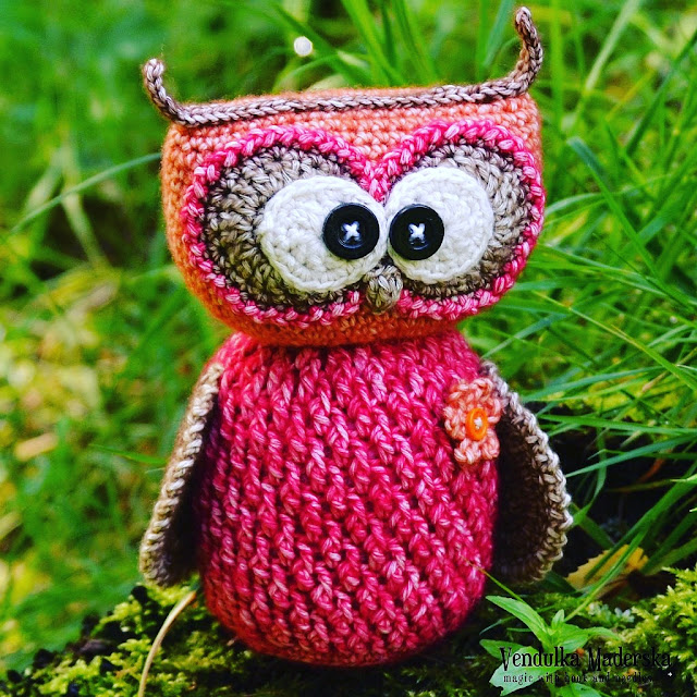 Crochet owl by Vendula Maderska