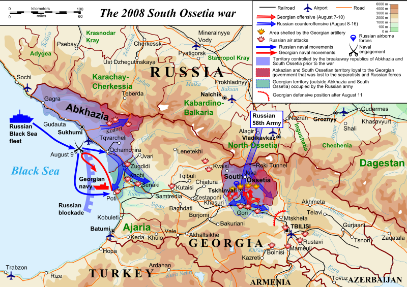 Cinco Dias de Guerra, A guerra da Ossétia do sul