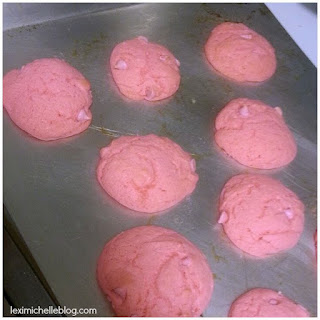 Pink Panther Cookies- pink cake mix cookies