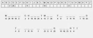 Free printable Word Search and Sudokus: Cryptogram 9 (Christmas)