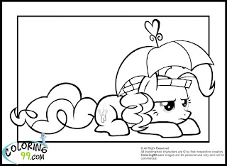 my little pony pinkie pie bored coloring pages printable