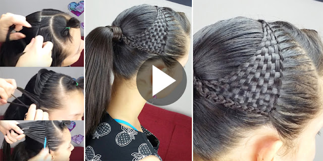 Diy How To Create Basket Weave Hairstyle See Tutorial Style