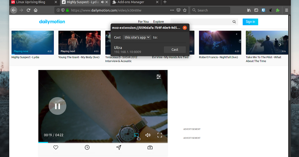 Forekomme Maleri Dårlig skæbne fx_cast Adds Chromecast Support To Firefox - Linux Uprising Blog