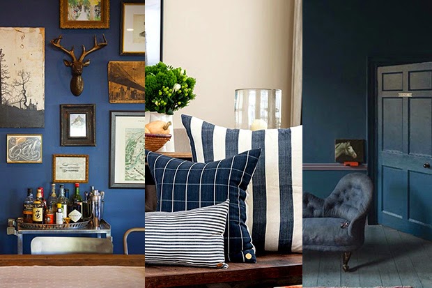 Interior Trend 2015 - Hues of Blue - shewandersshefinds.com Interior Trend 2015 - Hues of Blue - shewandersshefinds.com