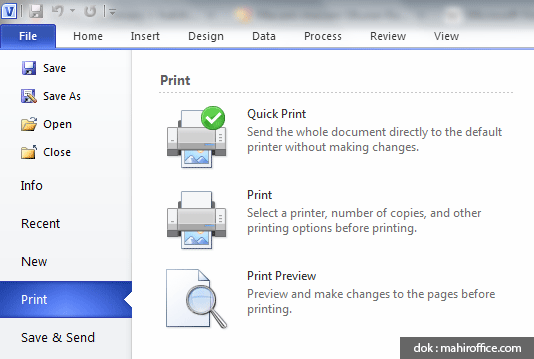 Cara Cetak Dokumen Visio kedalam 1 Lembar Kertas Cara Cetak Dokumen Visio kedalam 1 Lembar Kertas