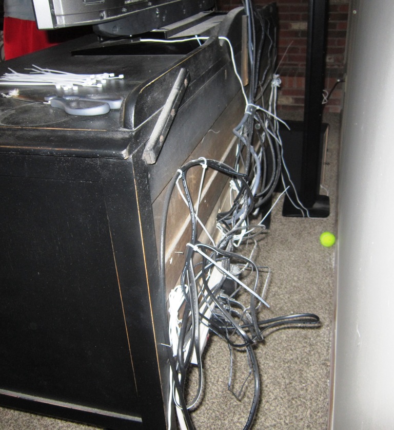 Kindred Style How to Hide Entertainment Center Wires