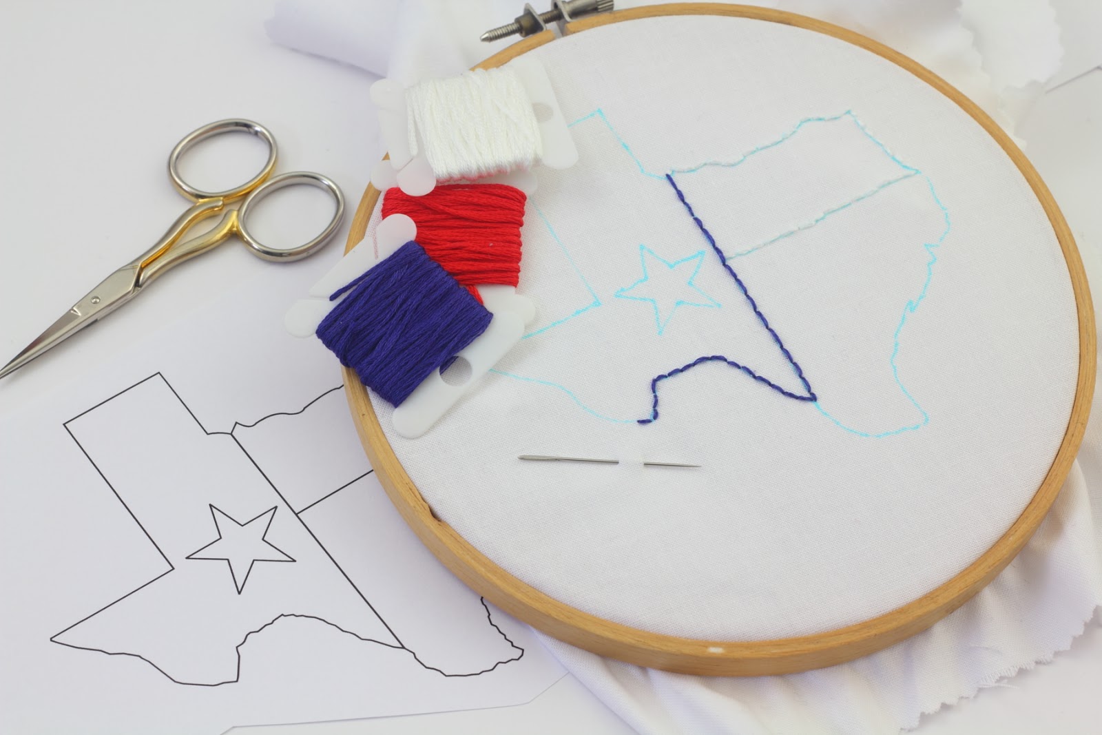 big B Texas Embroidery Design