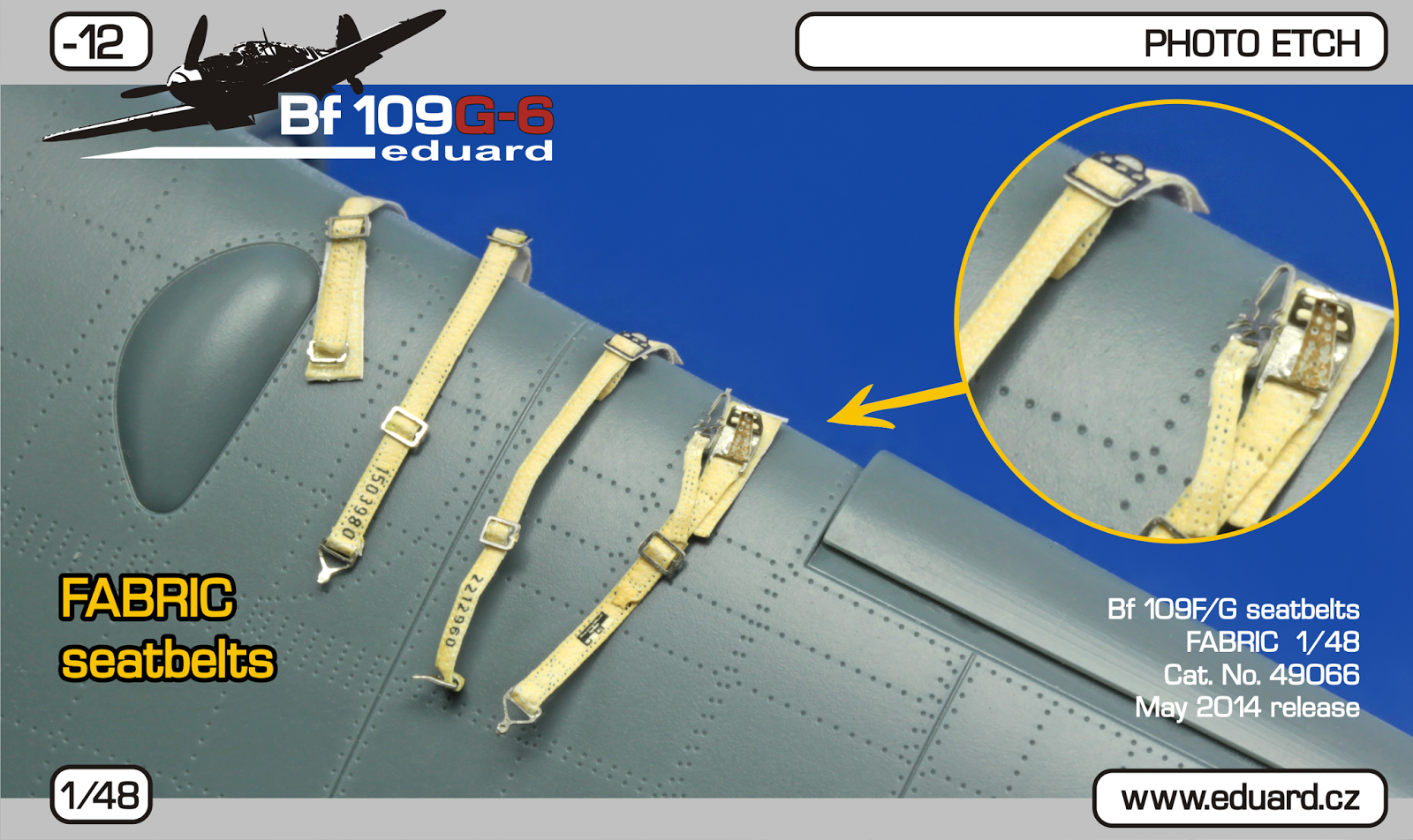 Eduard 1/48 Bf 109 G6 General Info (FABRIC seatbelts) (3