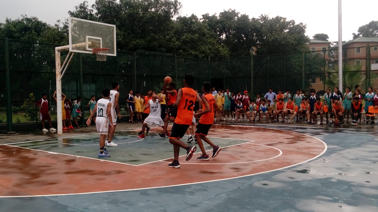 The Indian Public School, Dehradun, Uttrakhand A friendly basketball