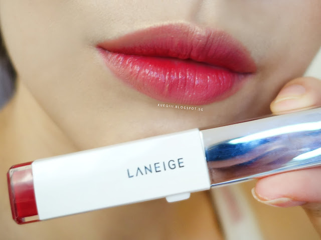 Laneige Two Tone Lip Bar in 02 Red Blossom Lip Swatch