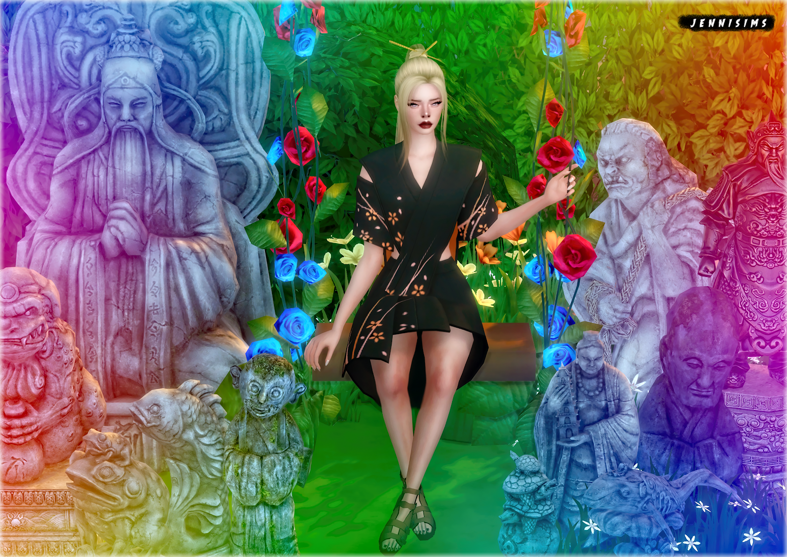 Downloads sims 4Garden statues (11Items) JenniSims