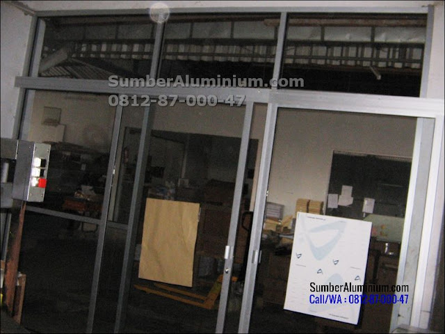 Pintu Geser Aluminium Kantor