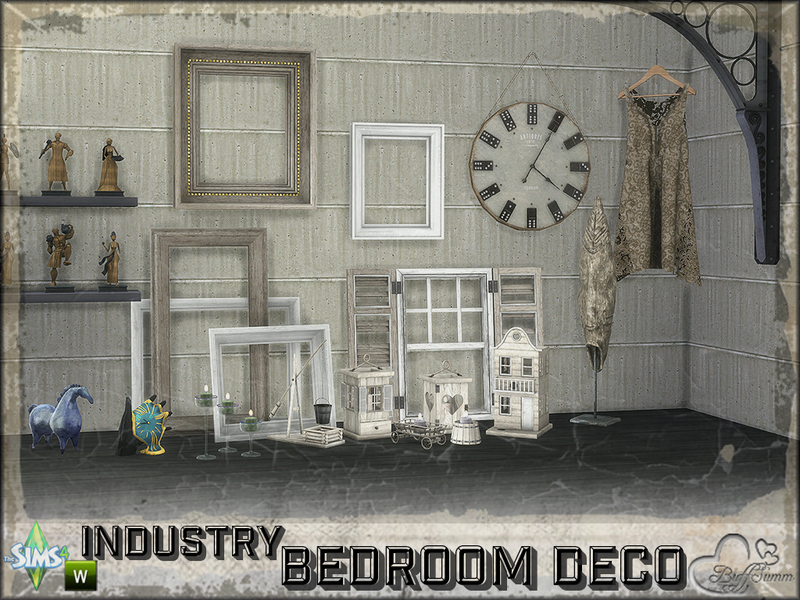 Sims 4 Ccs The Best Bedroom Industry Decor Stuff By Buffsumm