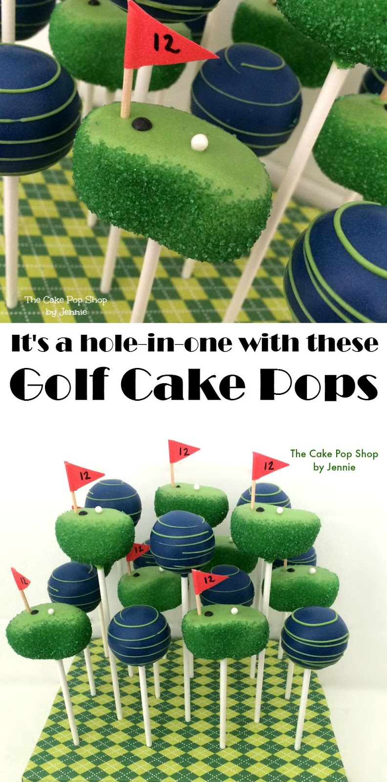 Your party will be a "hole in one" with these fun Golf Cake Pops. Learn how you can make them at home with a full tutorial and video. 