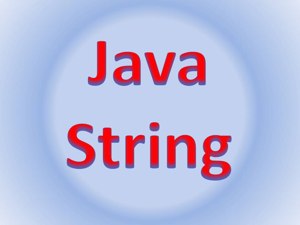 Java String Java and Python tutorial