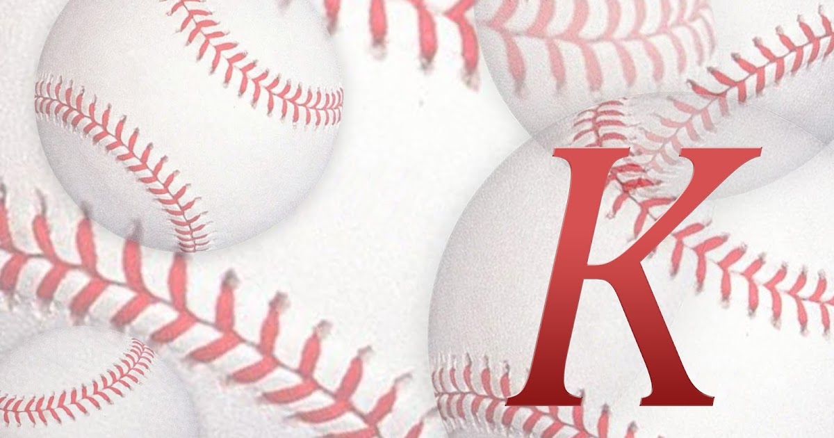 CJO Photo Printable Initial Art Baseball K