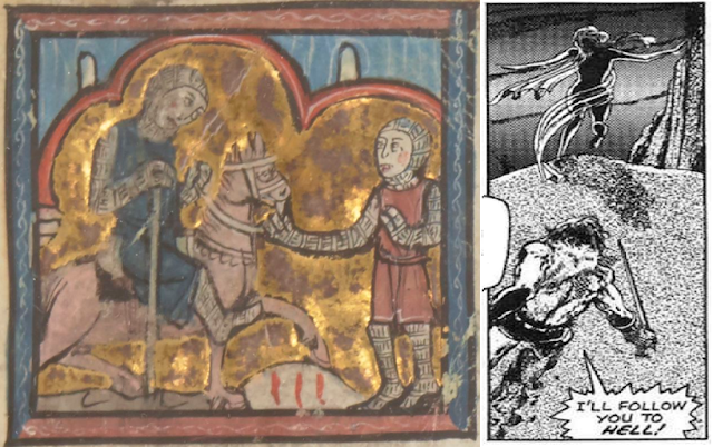Enluminure du Perceval de Chrétien de Troyes et Conan par Barry Windsor-Smith