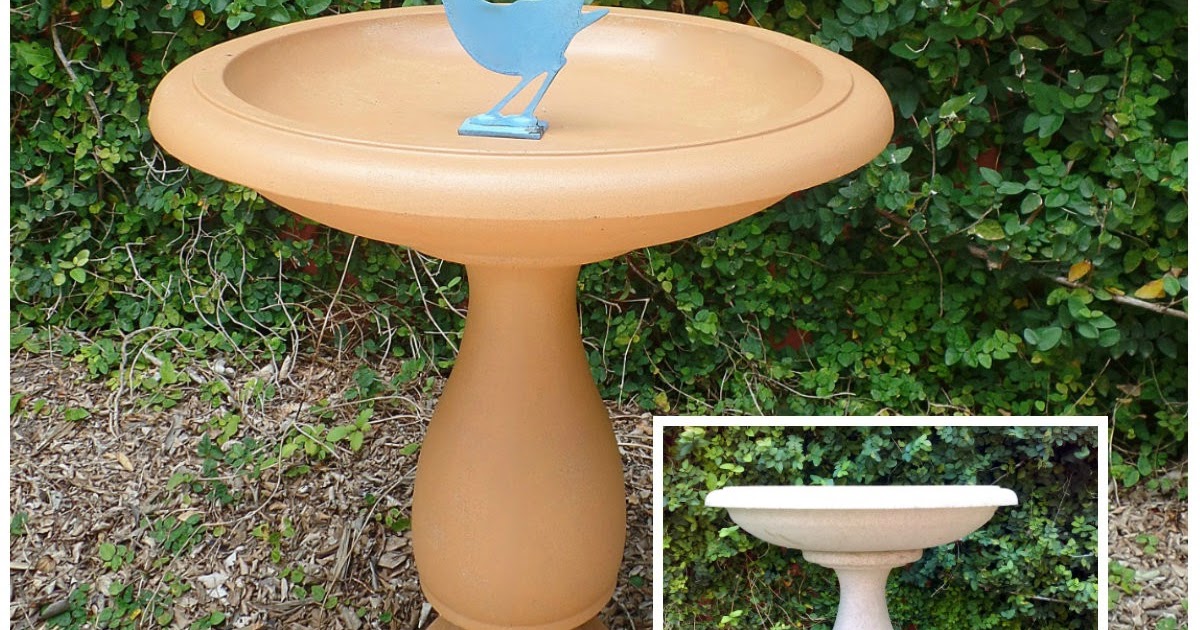 Garage Sale Bird Bath Terracotta Upcycle Friday's Find 254 My