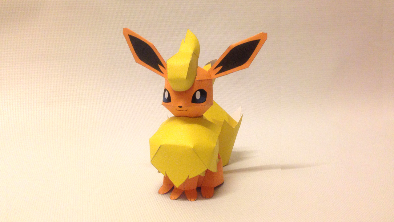 Yoshiny's Design: How to Make Flareon Pokemon PaperCraft.