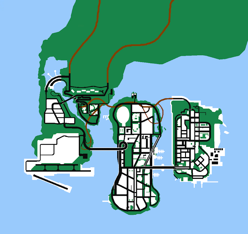 Grand Theft Auto III Map