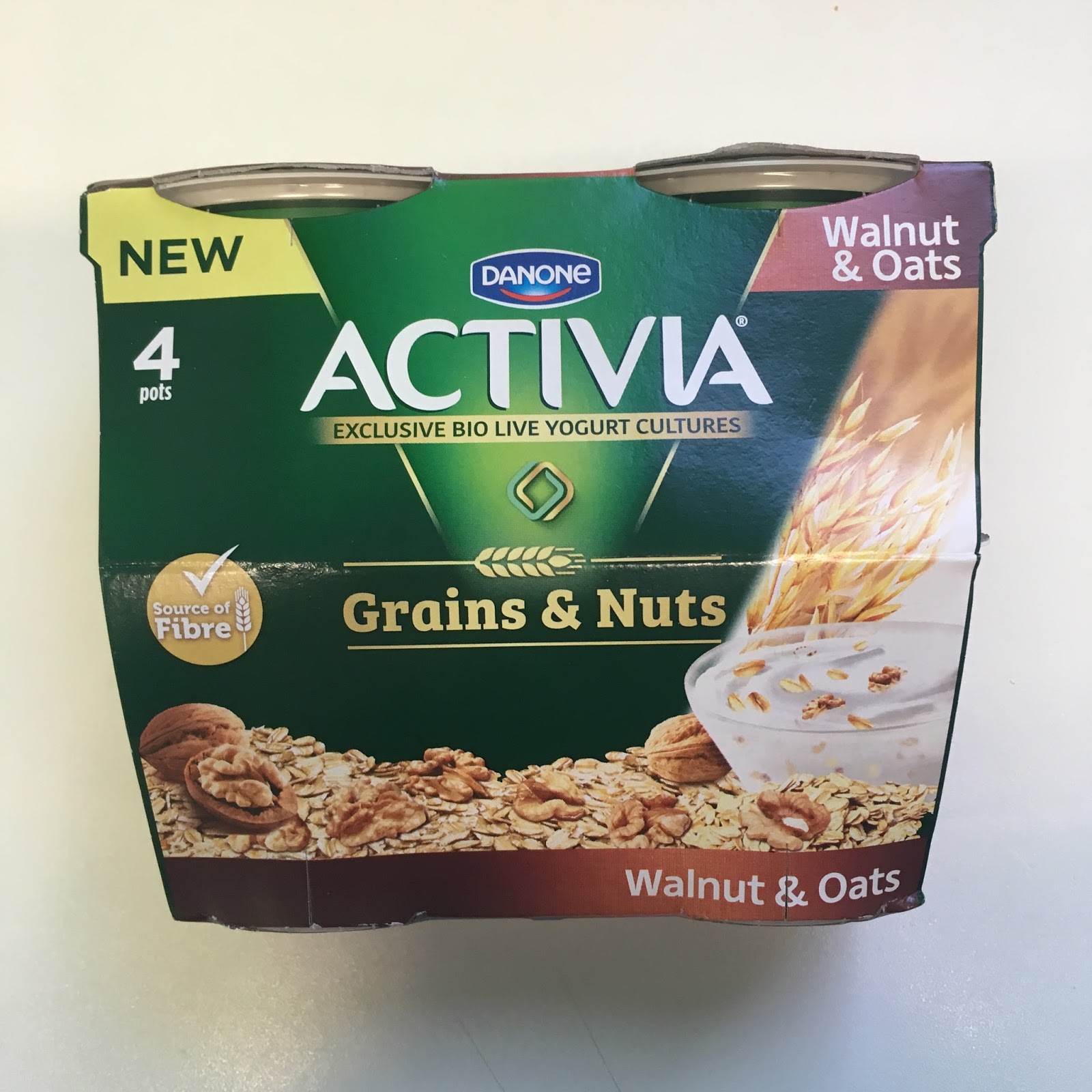 A Review A Day Today's Review Activia Grains & Nuts Walnut & Oats
