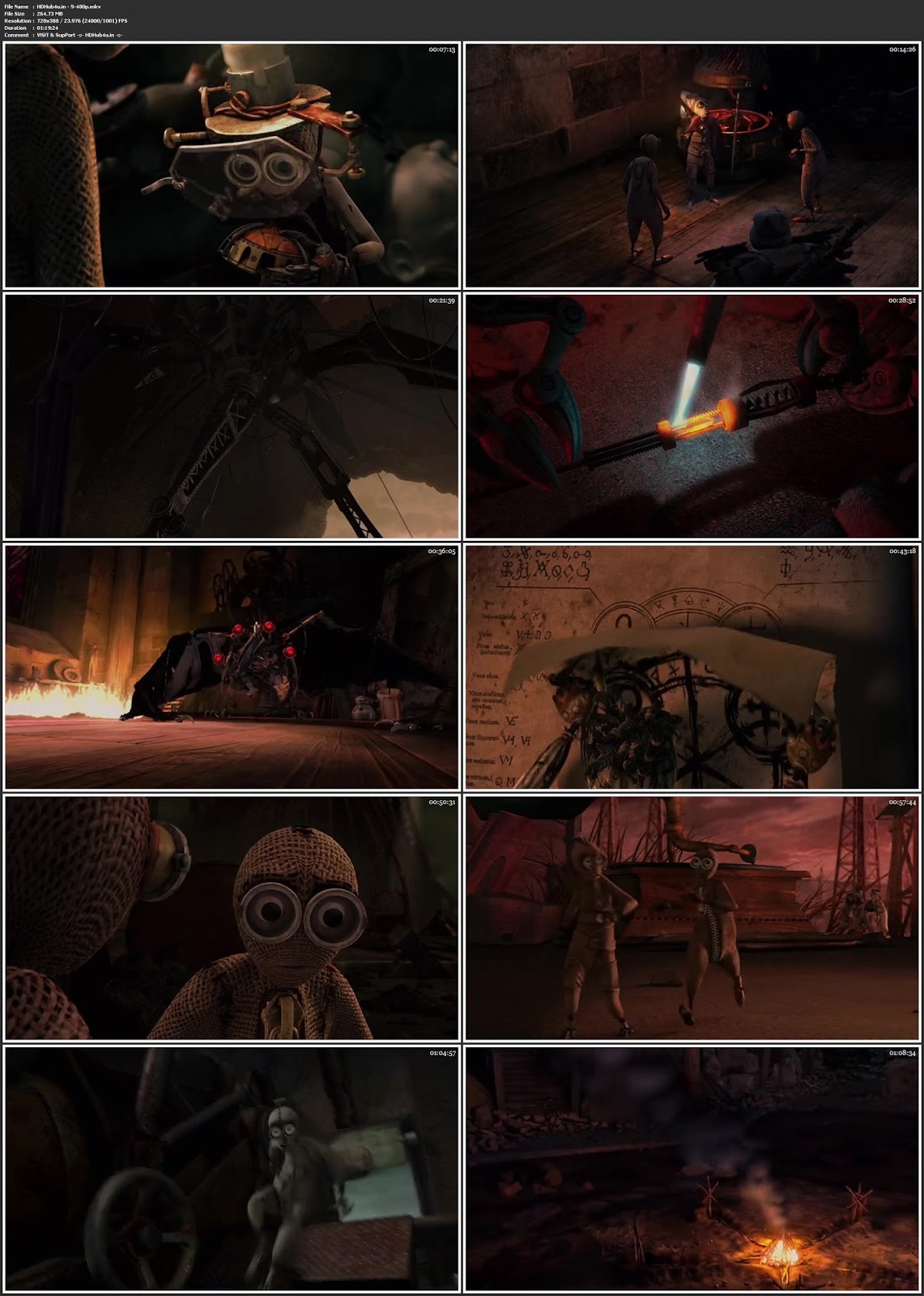 9 (2009) Hindi Dual Audio 480p BluRay 250Mb Download 9 (2009) Hindi Dual Audio 480p BluRay 250Mb Download