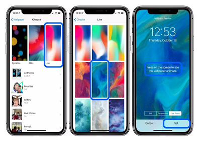 How to Use Live Wallpapers on iPhone XS, iPhone XS Max and iPhone XR