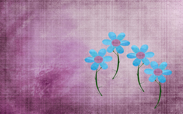 blue flowers tumblr background