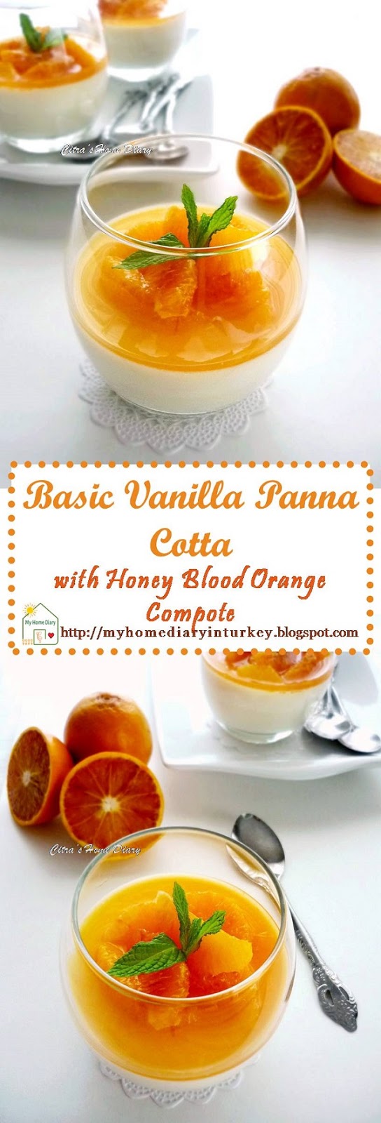 Citra's Home Diary: Basic Vanilla Panna Cotta with Honey Blood Orange ...