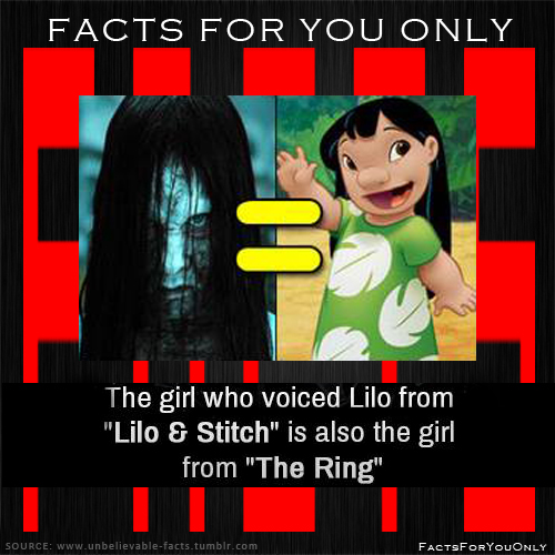 Facts For You Only The girl who voiced Lilo from "Lilo & Stitch" is