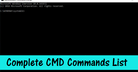 Complete Collection of CMD Commands