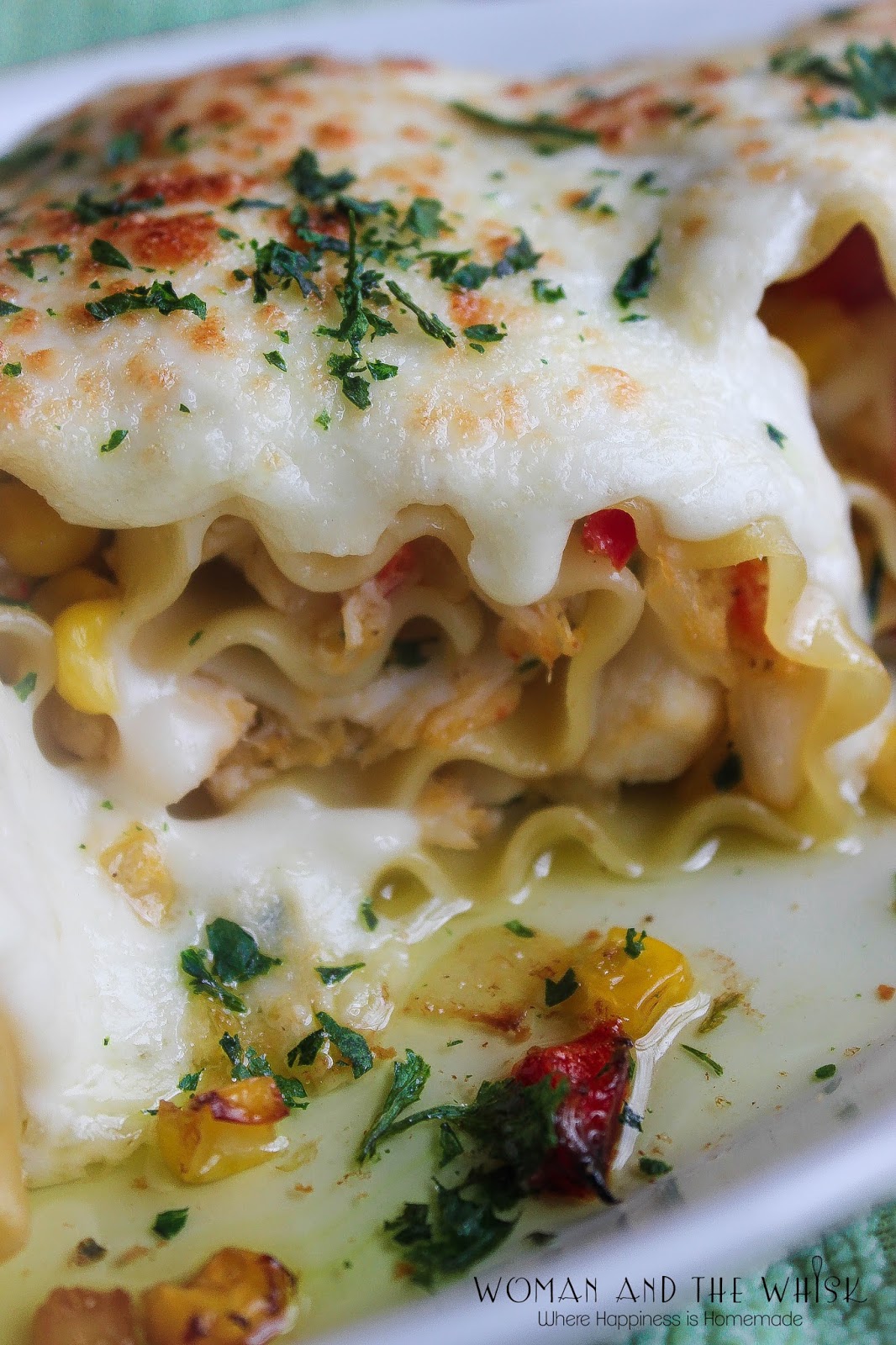 Woman and the Whisk Creamy Crab Lasagna RollUps