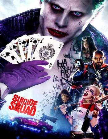 Poster Of Suicide Squad 2016 English 450MB HC HDRip 720p HEVC Free Download Watch Online downloadhub.in