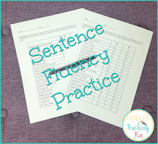 Free sentence fluency practice