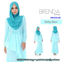DRESS PEPLUM CHIFFON BRENDA BY DYANA
