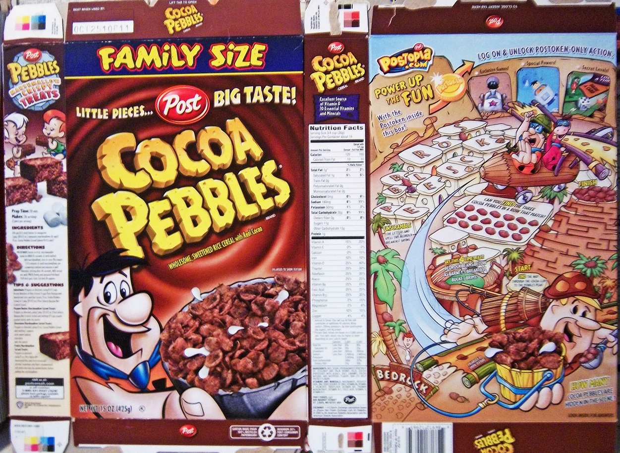 Cereal Box Price Guide Cereal Box Collecting by Pez Outlaw Pebbles