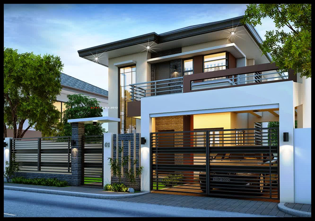 Desain Rumah Minimalis Dua Lantai