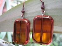 glass bead earrings