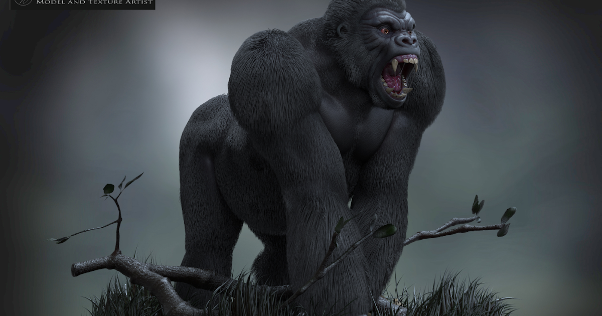 Горилла Zbrush
