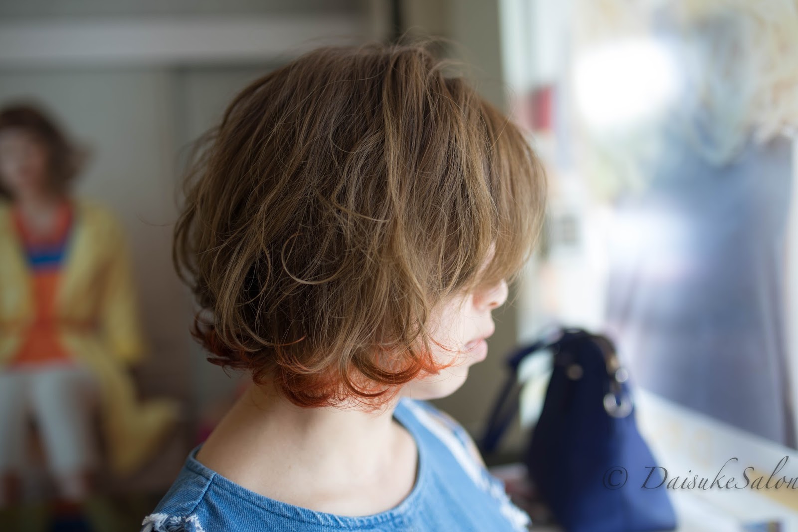 Welcome Japanese Air Wave Perm With Tip End Colour Orange