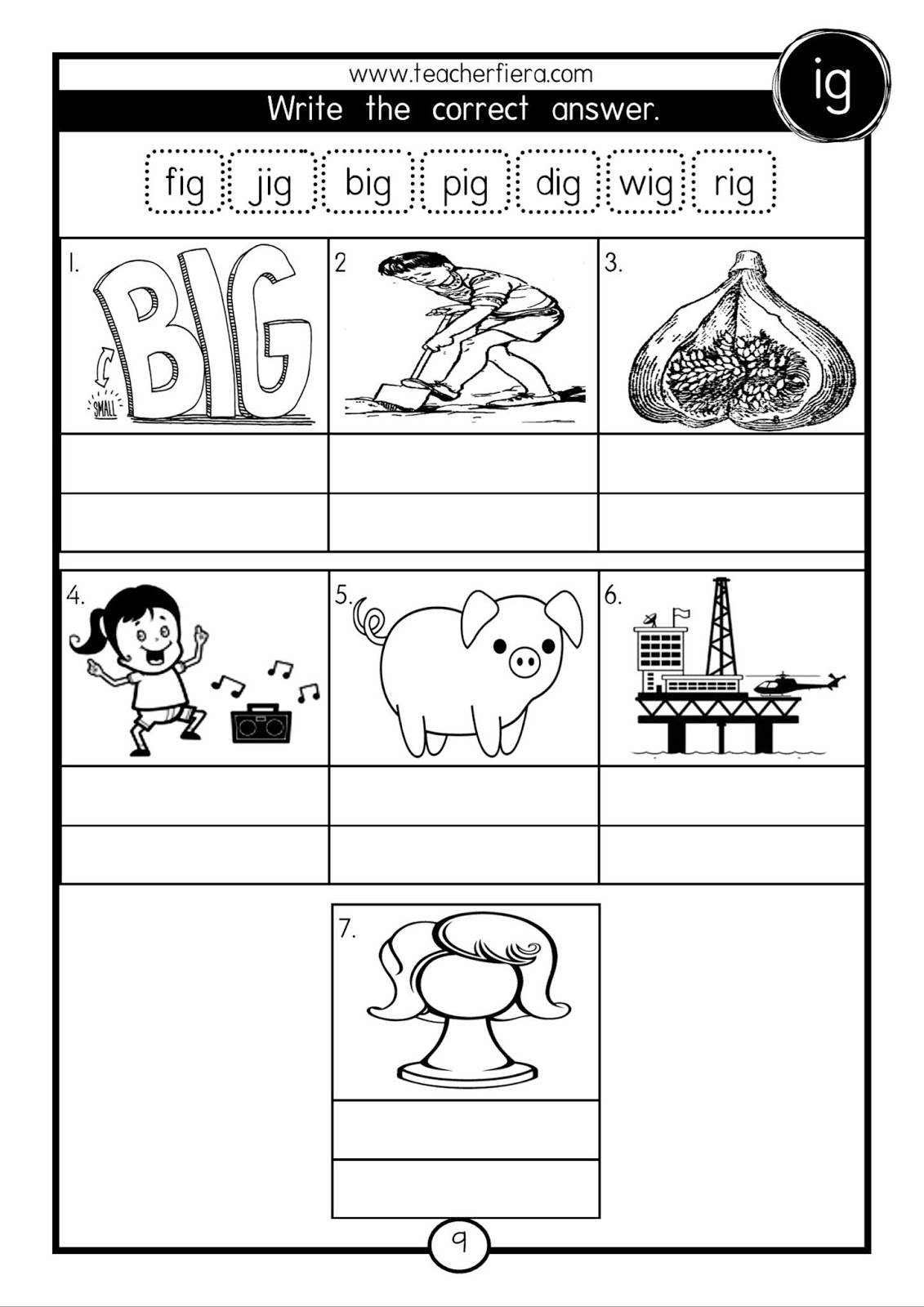 EASY PEASY WORD FAMILIES WRITING MODULE ( A